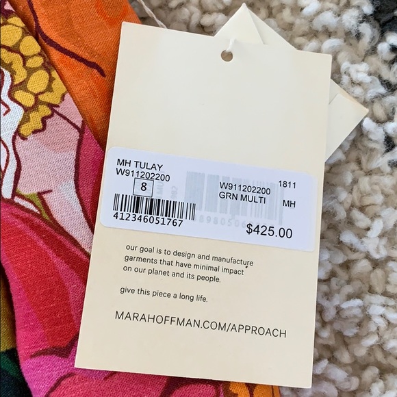 NEW Mara hoffman multi floral tulay maxi skirt 8 - Picture 5 of 13